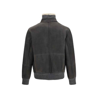Brunello Cucinelli Gray Wool Oves Aries Full-Length Jacket