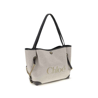 Chloé Gray Cotton Shoulder Bag