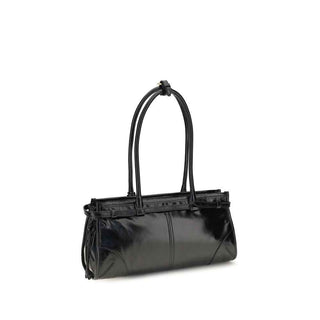 Prada Black Calf Leather Bos Taurus Handbag