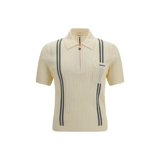 Versace Beige Cotton Polo Shirt