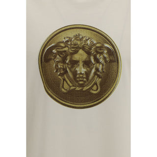 Versace Beige Cotton T-Shirt