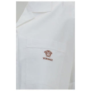 Versace White Cotton Dress Shirt