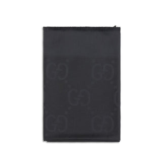 Gucci Black Wool Oves Aries Scarf