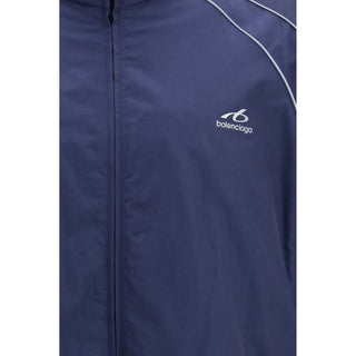 Balenciaga Blue Cotton Shell Jacket