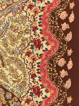 Valentino Garavani Brown Silk Foulard