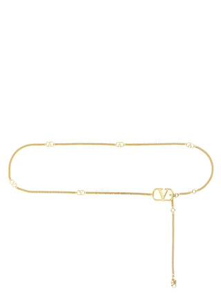 Valentino Garavani Gold Brass Regular Belt