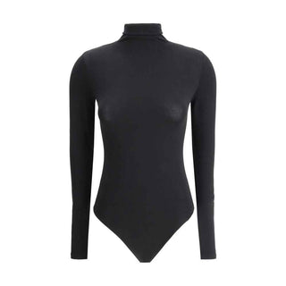 Wolford Black Cotton Bodysuit