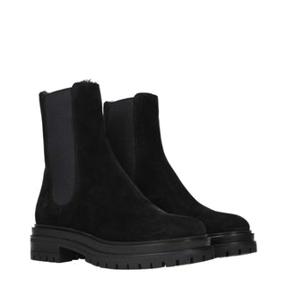 Gianvito Rossi Black Leather Ankle Boots