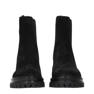 Gianvito Rossi Black Leather Ankle Boots