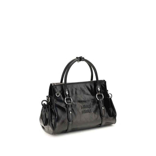 Miu Miu Black Calf Leather Bos Taurus Handbag