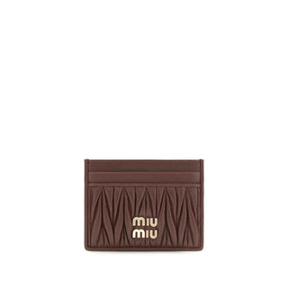 Miu Miu Bordeaux Lamb Ovis Aries Aries Wallet