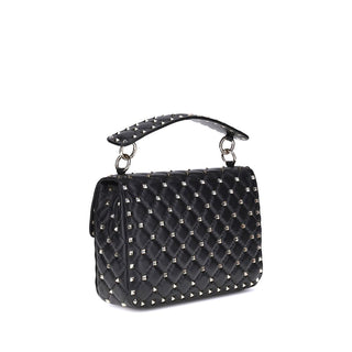 Valentino Garavani Black Lamb Ovis Aries Aries Shoulder Bag
