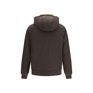 Brunello Cucinelli Brown Polyamide Shell Jacket
