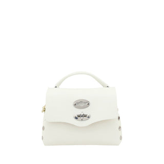 Zanellato White Calf Leather Bos Taurus Shoulder Bag