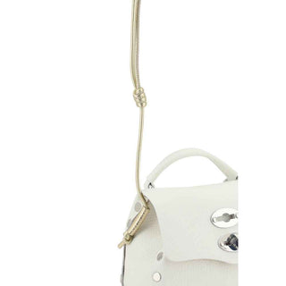 Zanellato White Calf Leather Bos Taurus Shoulder Bag