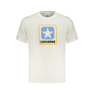 Converse White Cotton Men's T-Shirt