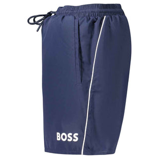 Hugo Boss Blue Polyester Men's Swimwear