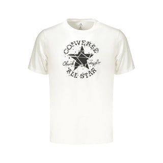 Converse White Cotton Men's T-Shirt
