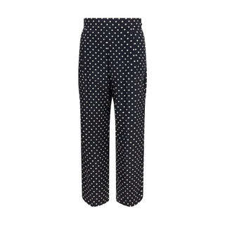 Valentino Black Silk Cropped Pants