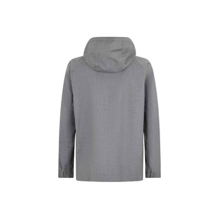Herno Gray Virgin Wool Shell Jacket