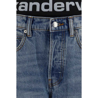 Alexander Wang Blue Cotton Relaxed Fit Jeans
