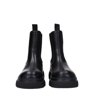 Burberry Black Leather Ankle Boots