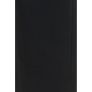 Khaite Black Acetate Long Skirt