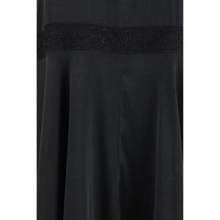 Ganni Black Silk Cocktail Dress