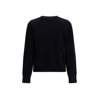 Ganni Black Cotton Sweatshirt