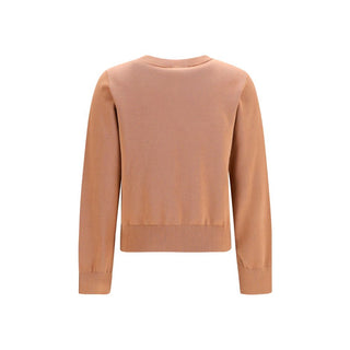 Ganni Beige Cotton Sweatshirt
