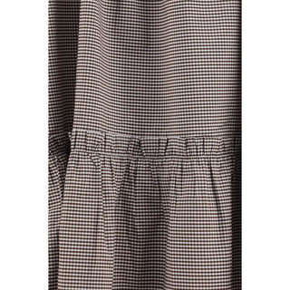 Ganni Brown Cotton Midi Skirt