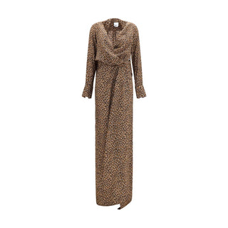 SA SU PHI Beige Silk Long Dress