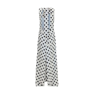 SA SU PHI White Silk Long Dress