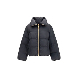 Balmain Black Viscose Full-Length Jacket