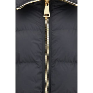 Balmain Black Viscose Full-Length Jacket