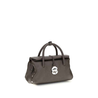 Zanellato Brown Calf Leather Bos Taurus Shoulder Bag