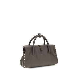 Zanellato Brown Calf Leather Bos Taurus Shoulder Bag