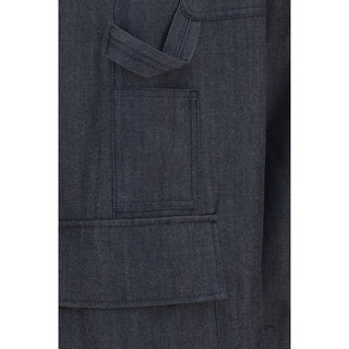 Balenciaga Blue Wool Oves Aries Cargo Pants