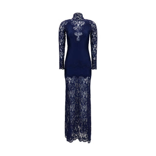 Rabanne Blue Polyamide Long Dress