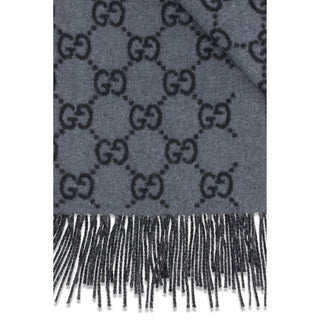 Gucci Blue Cashmere Foulard