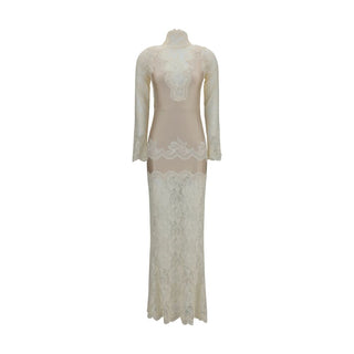 Rabanne Beige Polyamide Long Dress