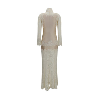 Rabanne Beige Polyamide Long Dress