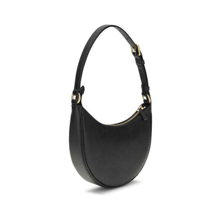 Valentino Garavani Black Calf Leather Bos Taurus Shoulder Bag