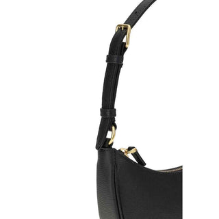 Valentino Garavani Black Calf Leather Bos Taurus Shoulder Bag