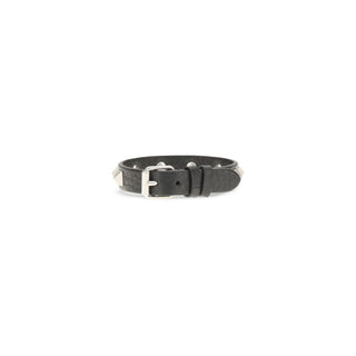 Valentino Garavani Black Calf Leather Bos Taurus Bracelet
