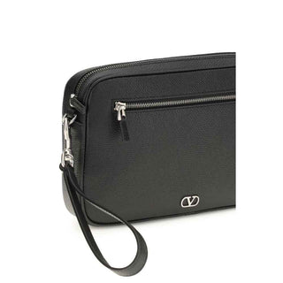 Valentino Garavani Black Calf Leather Bos Taurus Wallet