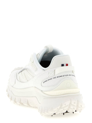 Moncler White Polyamide Athletic Sneakers
