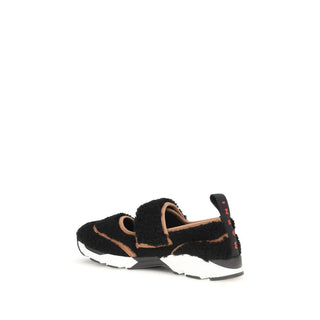 Marni Black Polyamide Athletic Sneakers