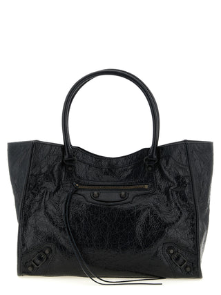 Balenciaga Black Lamb Leather Tote Bag
