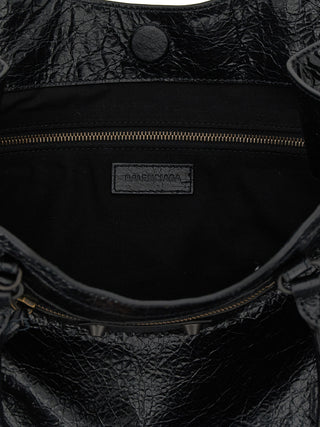 Balenciaga Black Lamb Leather Tote Bag